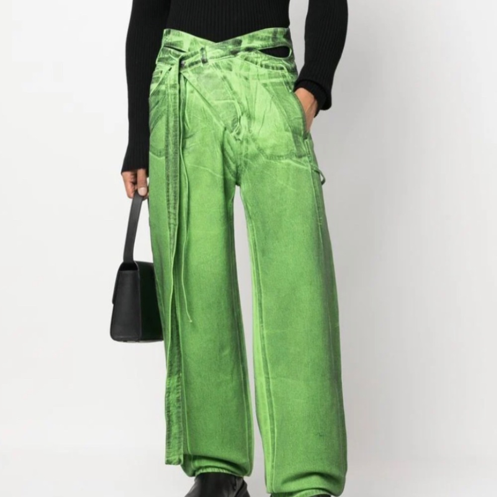 COPY - OTTOLINGER
Wrap Jeans In Green sz L worn once